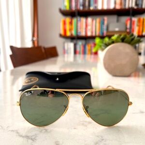 Ray-Ban Aviators with Polarized Lenses